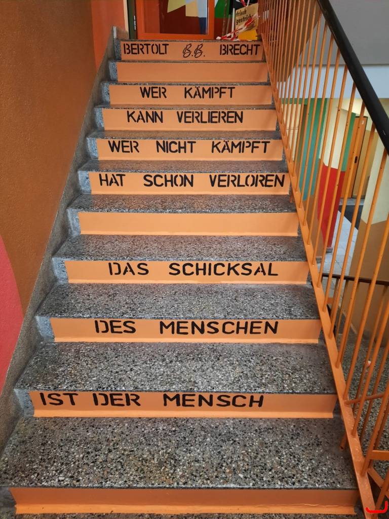 Gemeinschaftsschule "Bertolt Brecht" Zöschen, Treppenaufgang